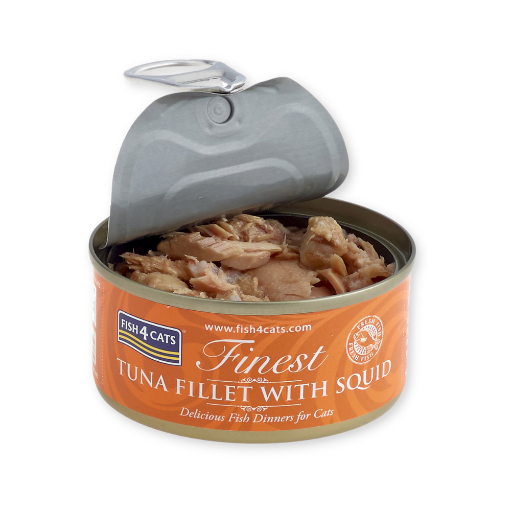 Fish4Cats Finest Thunfischfilet mit Tintenfisch 70 g