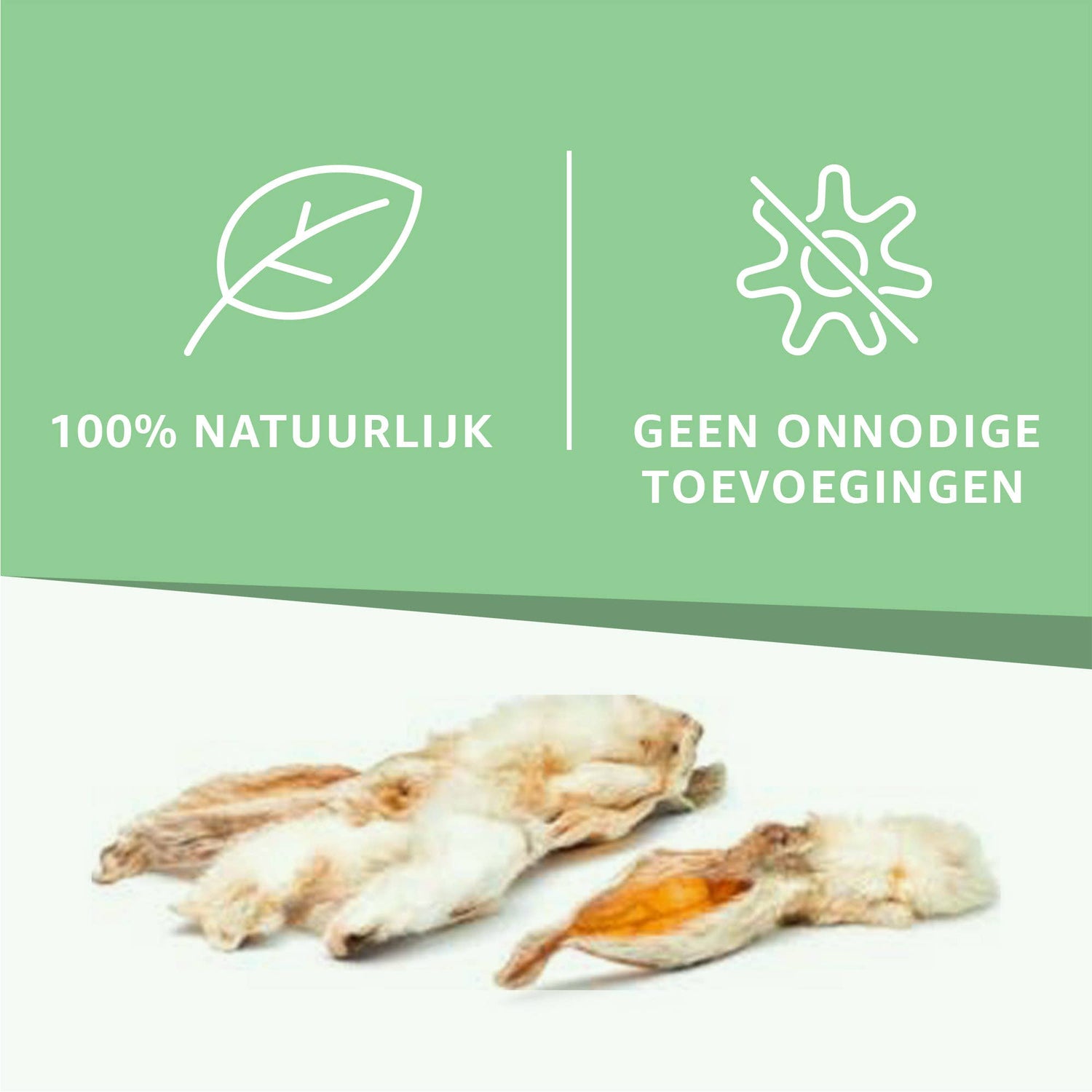 Kaninchenohren mit Fell