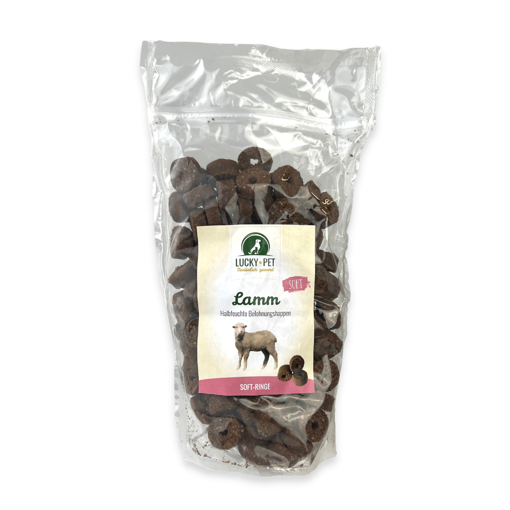 Lucky-Pet Soft-Lamm- und Reisringe, 500 g