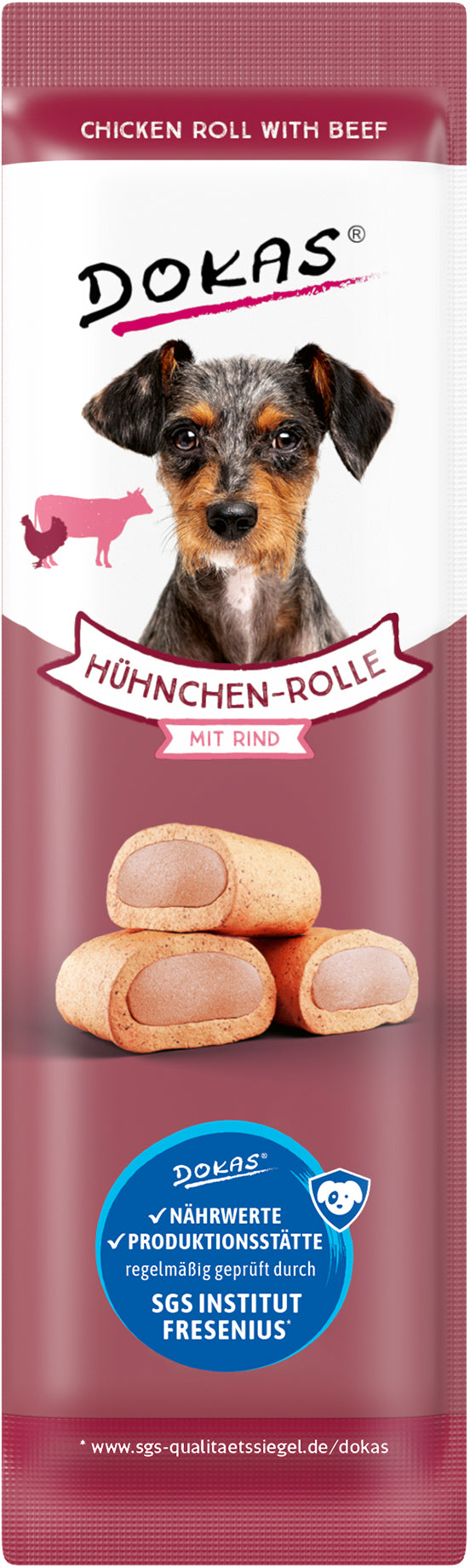 DOKAS  Hühnchen-Rolle Mit Rind 10 g