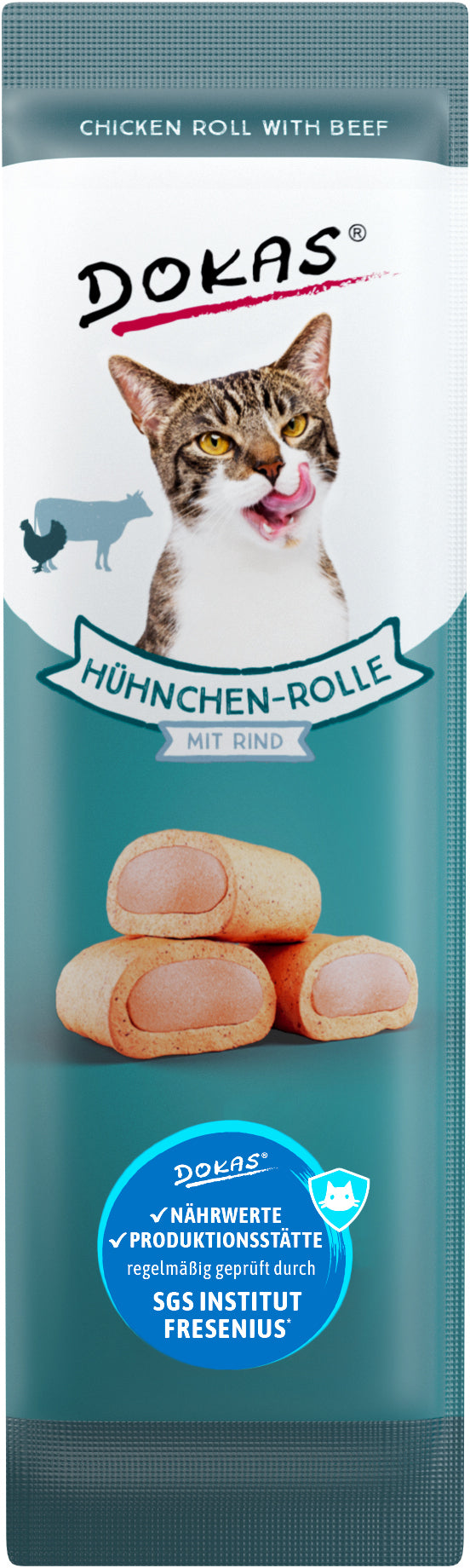 DOKAS Hünchen-Rolle mit Rind 10 g