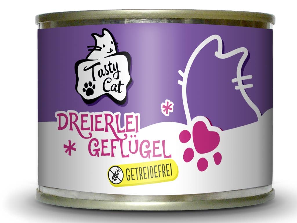 TastyCat Classic Dreierlei Geflügel 200g.