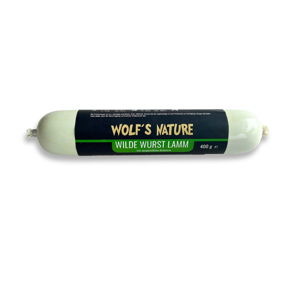 Wolf´s Nature ® Wilde Wurst Lamm 400g