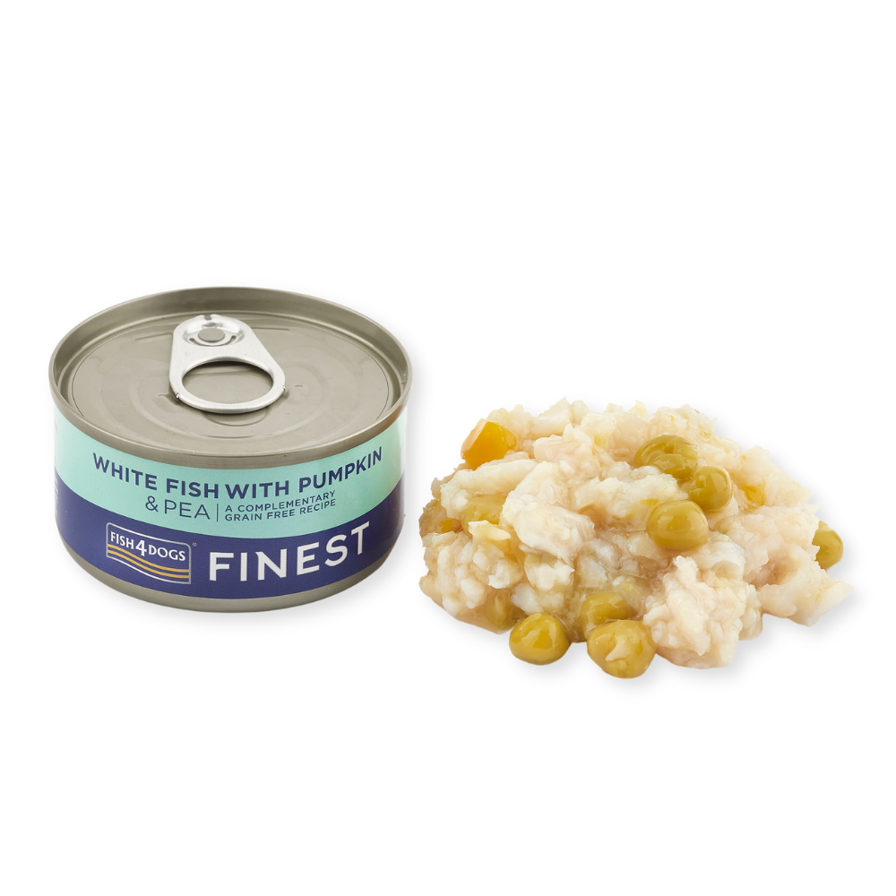 Fish4Dogs Finest Weißfisch mit Kürbis & Erbsen 85 g