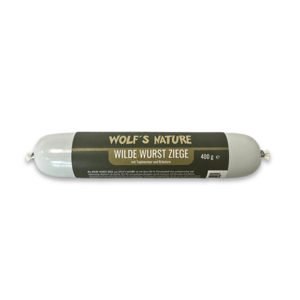 Wolf´s Nature ® Wilde Wurst Ziege 400g