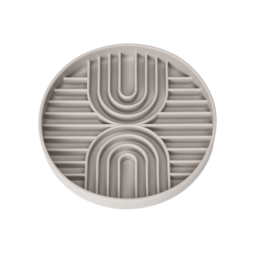 Anti Schling Napf & Schleckmatte Greige 250ml