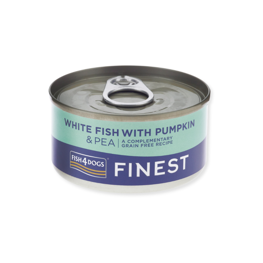 Fish4Dogs Finest Weißfisch mit Kürbis & Erbsen 85 g