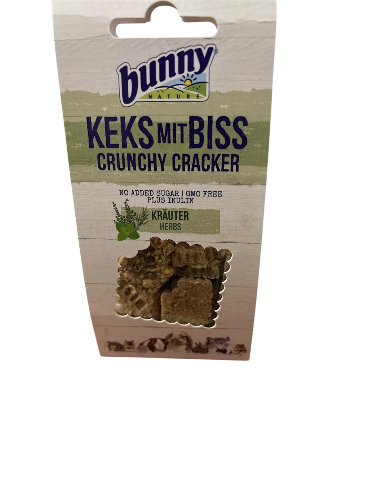 bunny Keks mit Biss Crunchy Cracker Kräuter  Herbs 50g