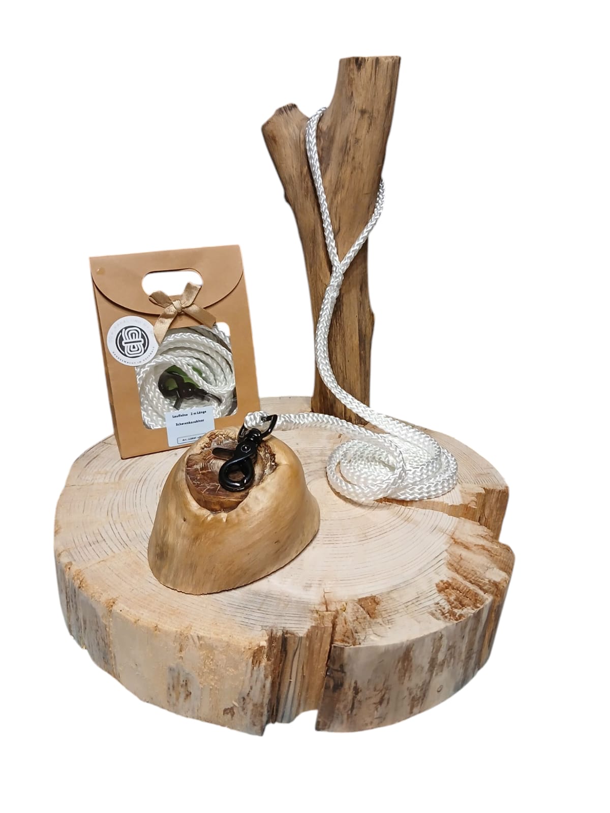 odw_paracord  Laufleine Scherenkarabiner Weiß 2,00 m