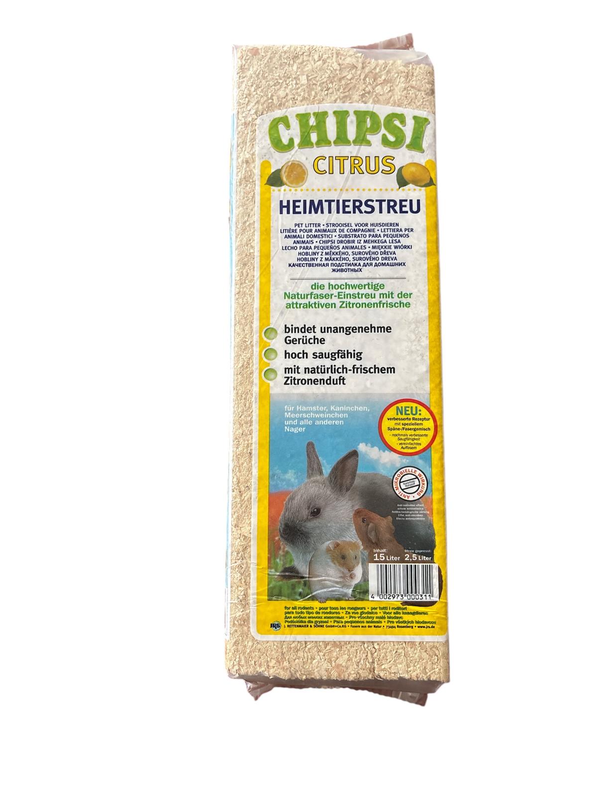 Chipsi Citrus Heimtierstreu  für alle Nager 15l