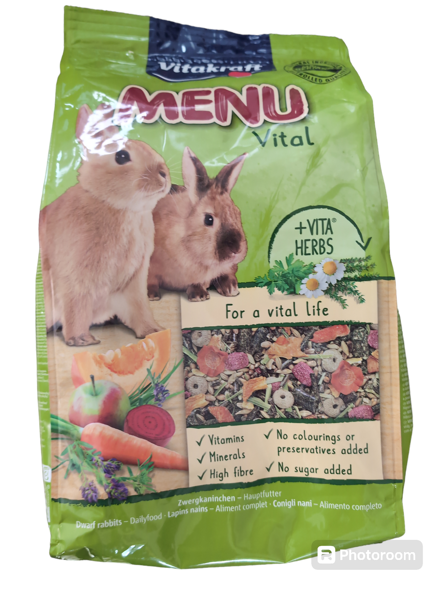 Vitakraft MENU Vital für Zwergkaninchen 1 kg