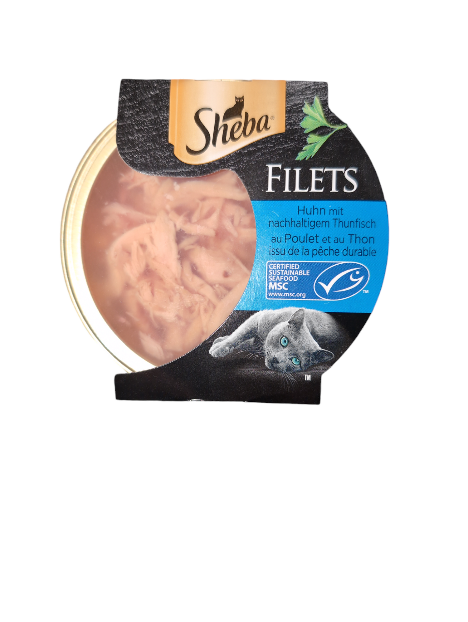 Sheba FILETS Huhn mit nachhaltigem Thunfisch