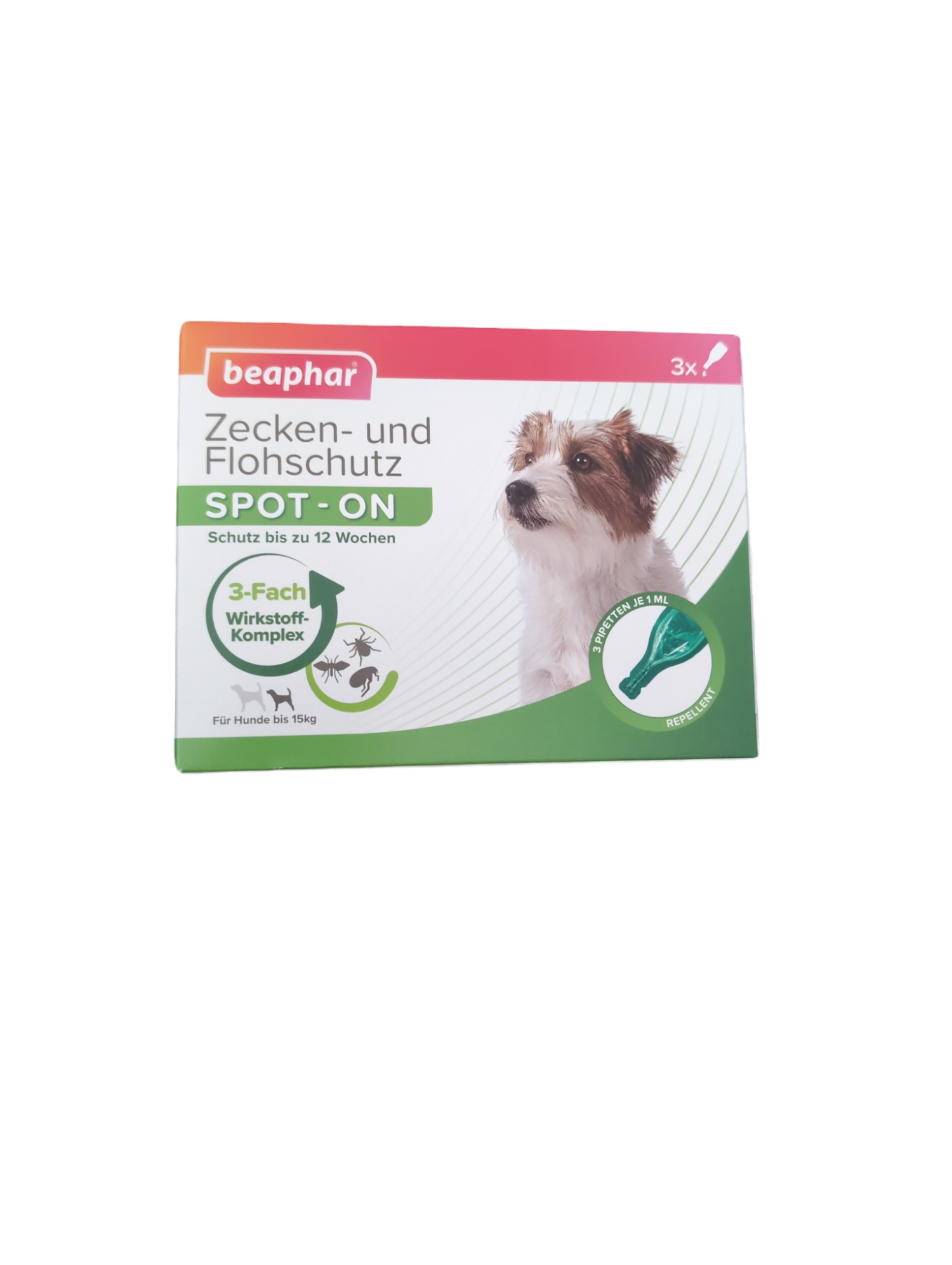beaphar Zecken und Flohschutz 3 Pipetten je 1 ml