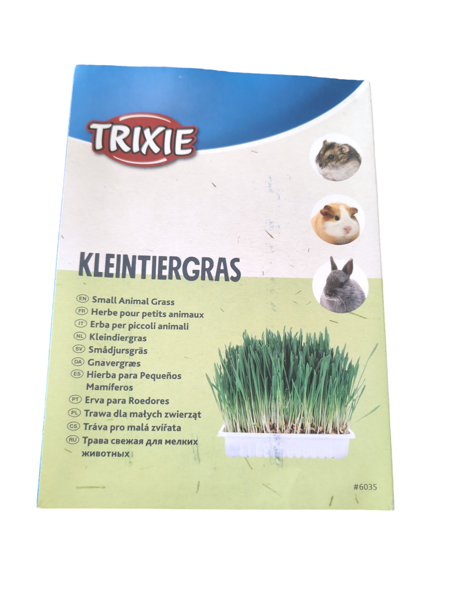 TRIXIE Kleintiergras Mischfuttermittel für Kaninchen und Kleinnager