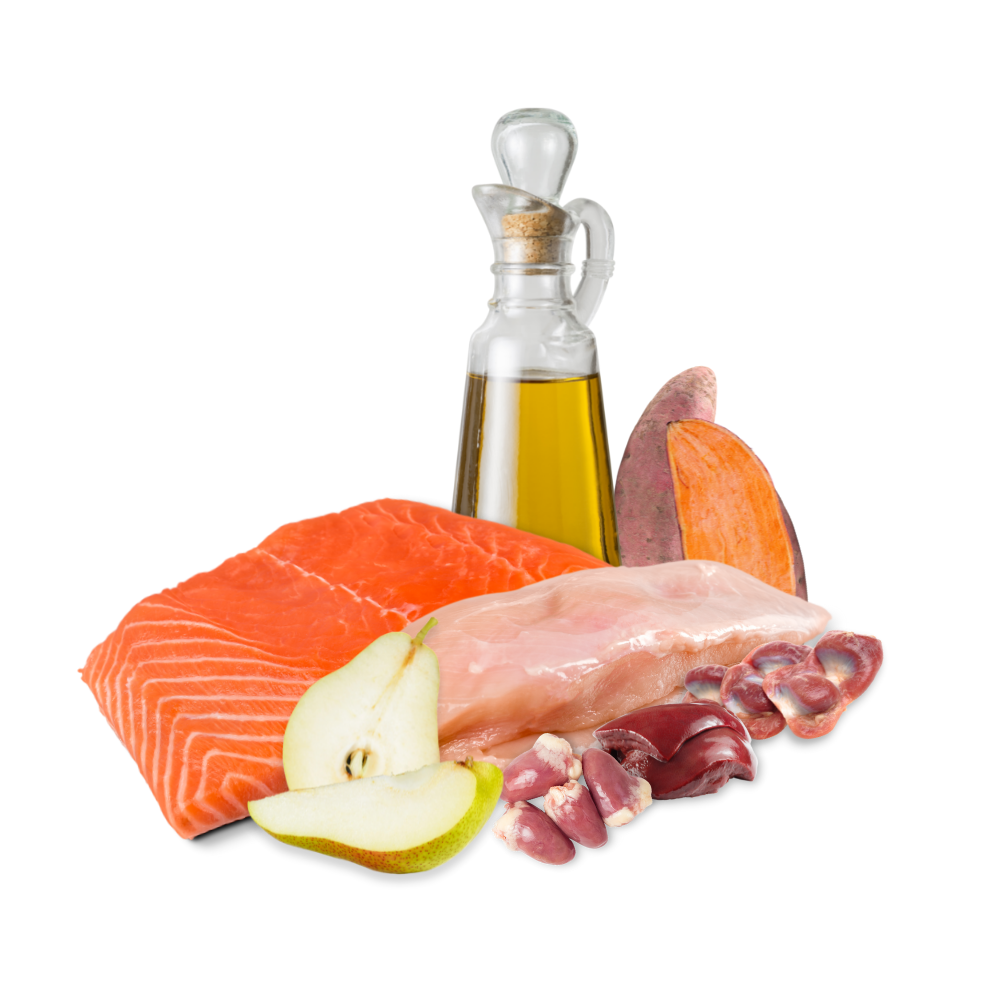 Lucky-Pet Lachs mit Huhn, Süßkartoffel & Birne