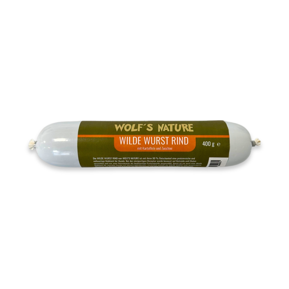 Wolf´s Nature ® Wilde Wurst Rind 400g