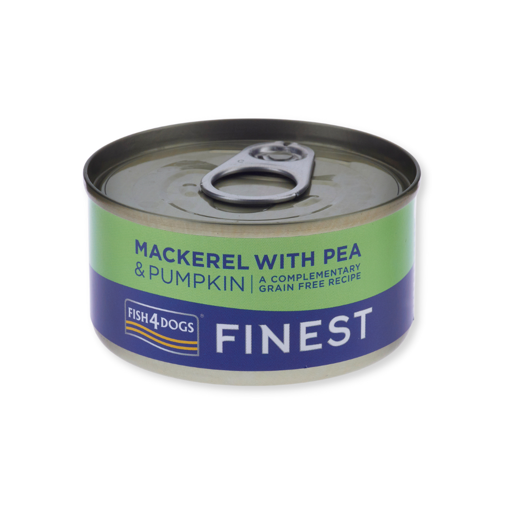 Fish4Dogs Finest Makrele mit Kürbis & Erbsen 85 g