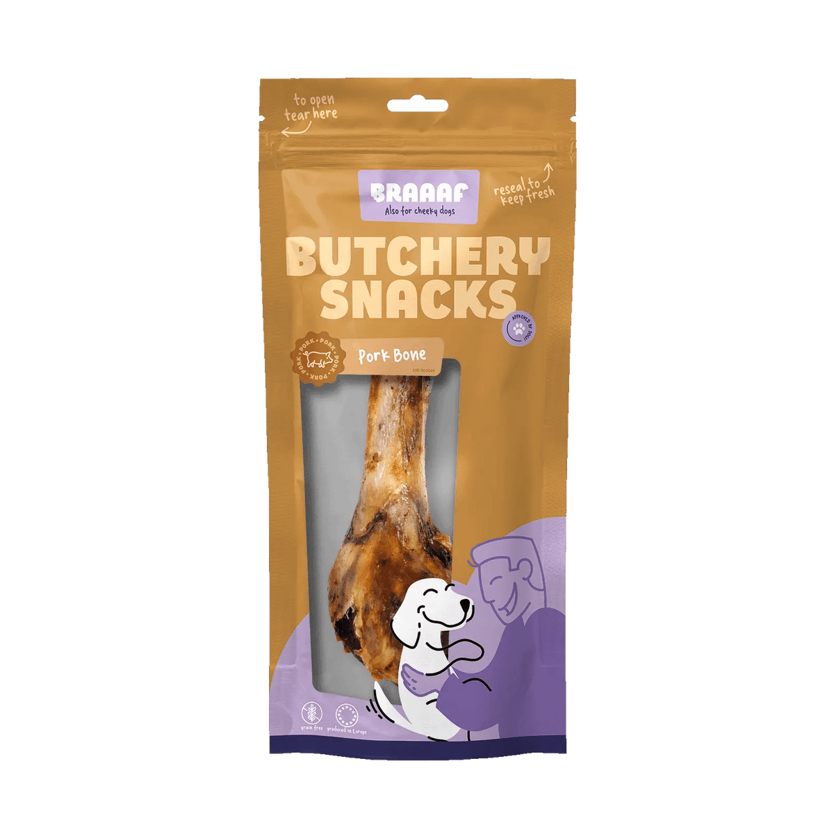 Braaaf Metzgerei Snacks Schweineknochen 1 Stück kaufen bei shop_name - 