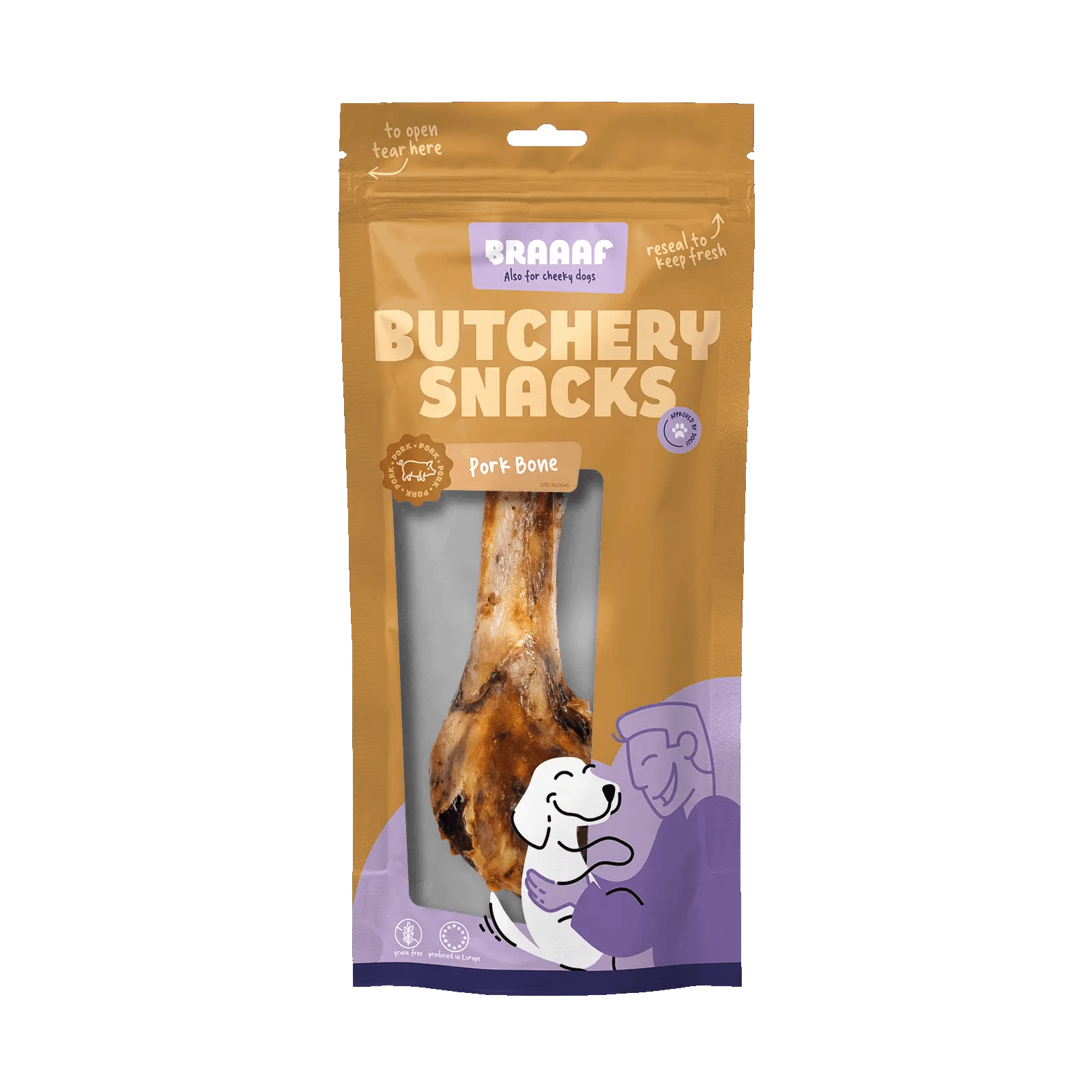 Braaaf Metzgerei Snacks Schweineknochen 1 Stück kaufen bei shop_name - 