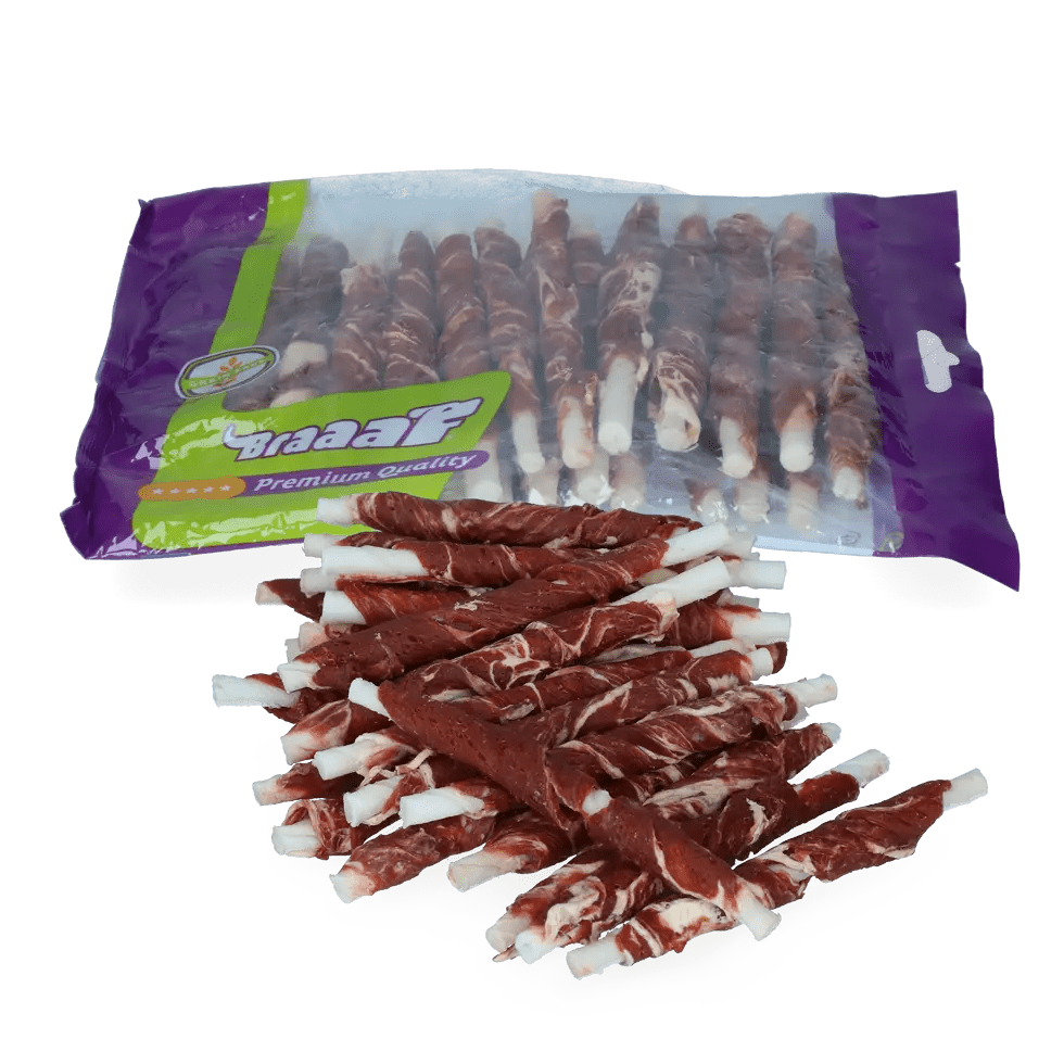 Braaaf Rohhaut - Rollen Sticks Rind & Fisch - 25 Stk. kaufen bei shop_name - 