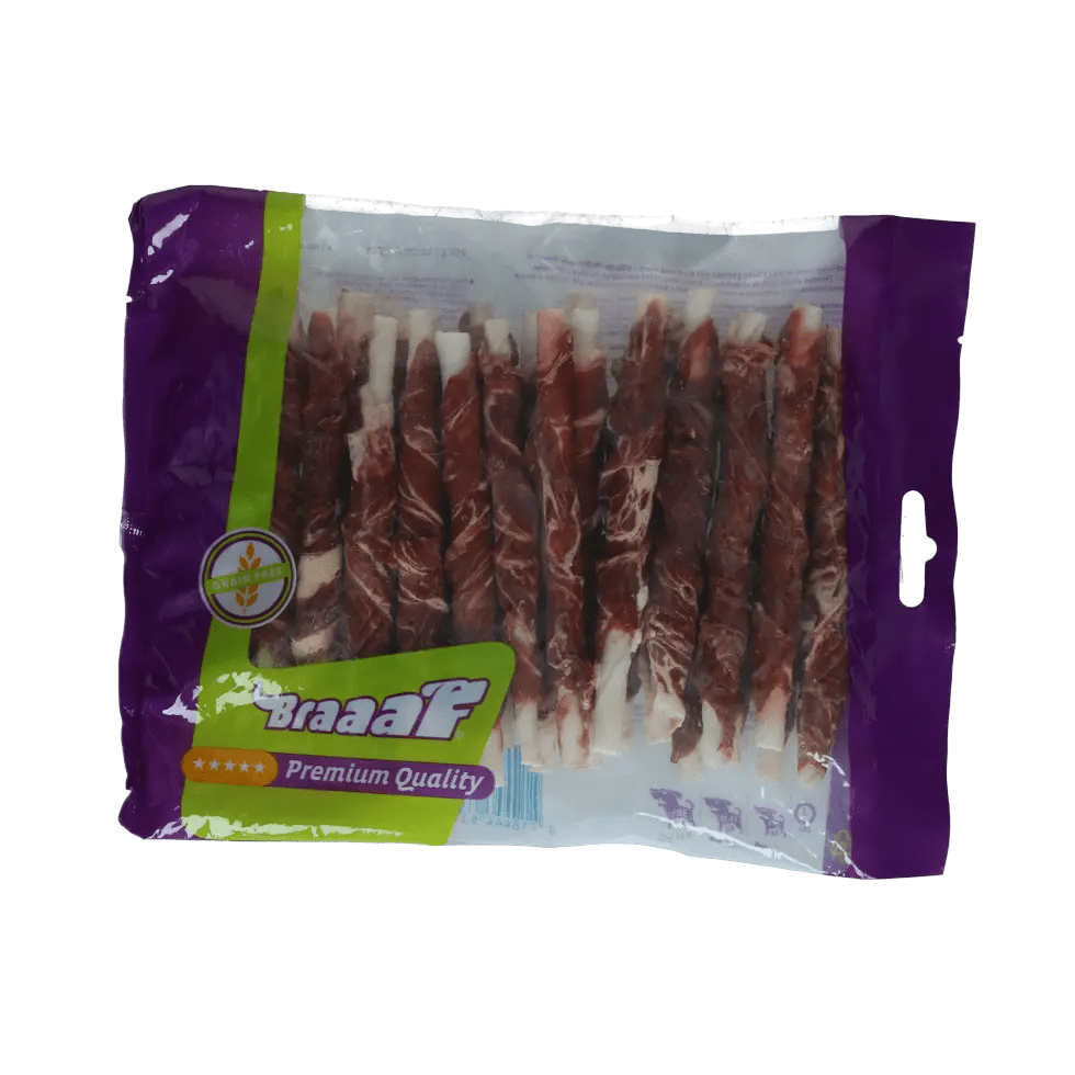 Braaaf Rohhaut - Rollen Sticks Rind & Fisch - 25 Stk. kaufen bei shop_name - 