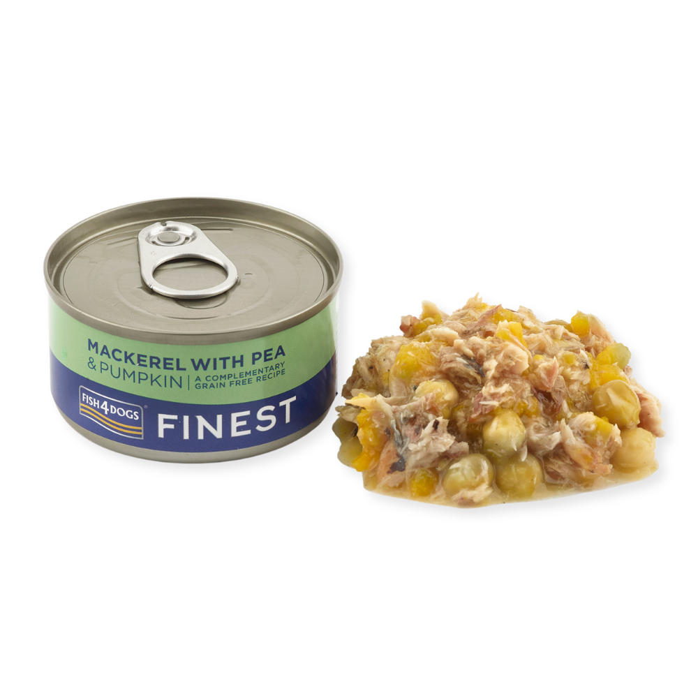 Fish4Dogs Finest Makrele mit Kürbis & Erbsen 85 g