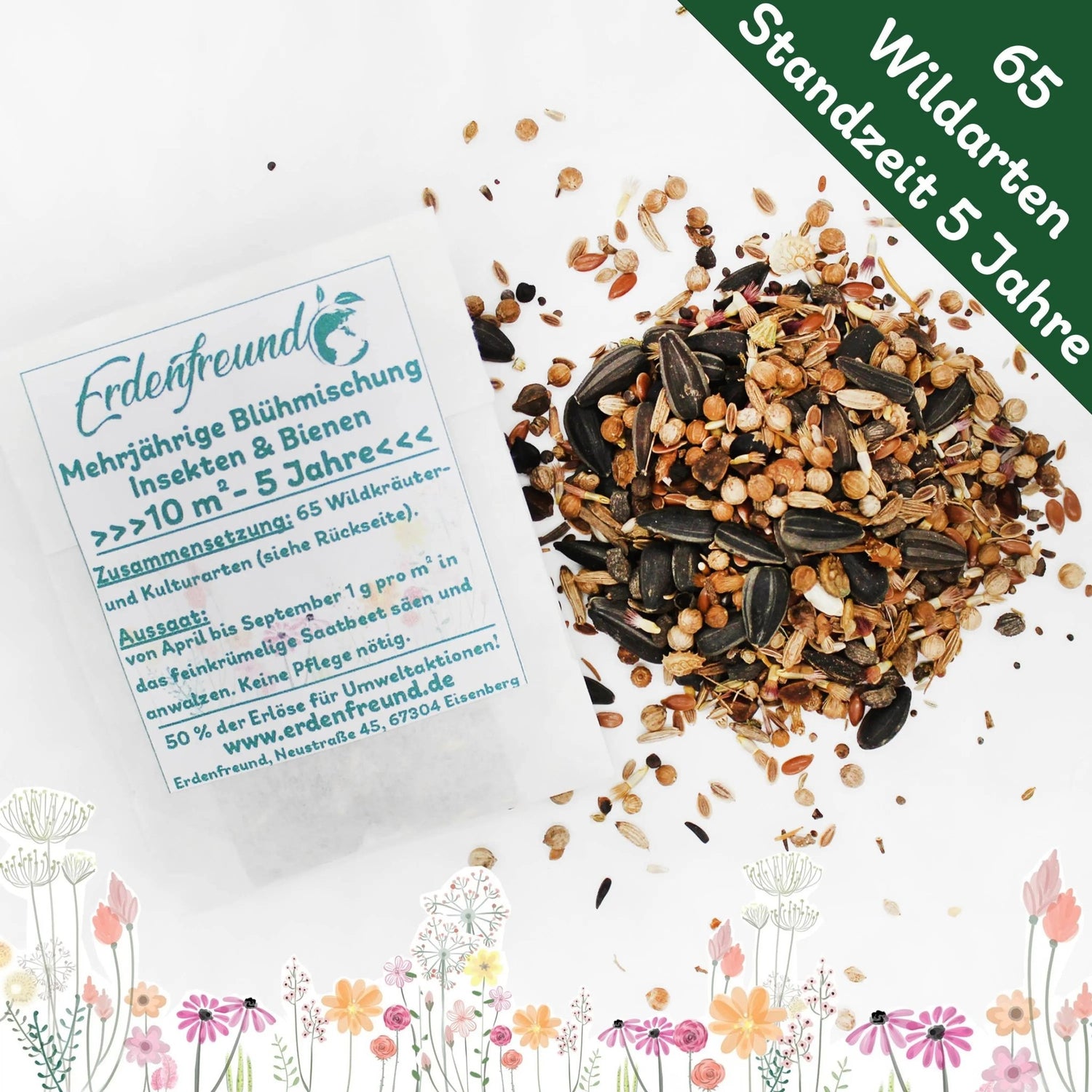 ERDENFREUND® Insektenweide & Bienenweide mehrjährig 10 m² kaufen bei shop_name - 
