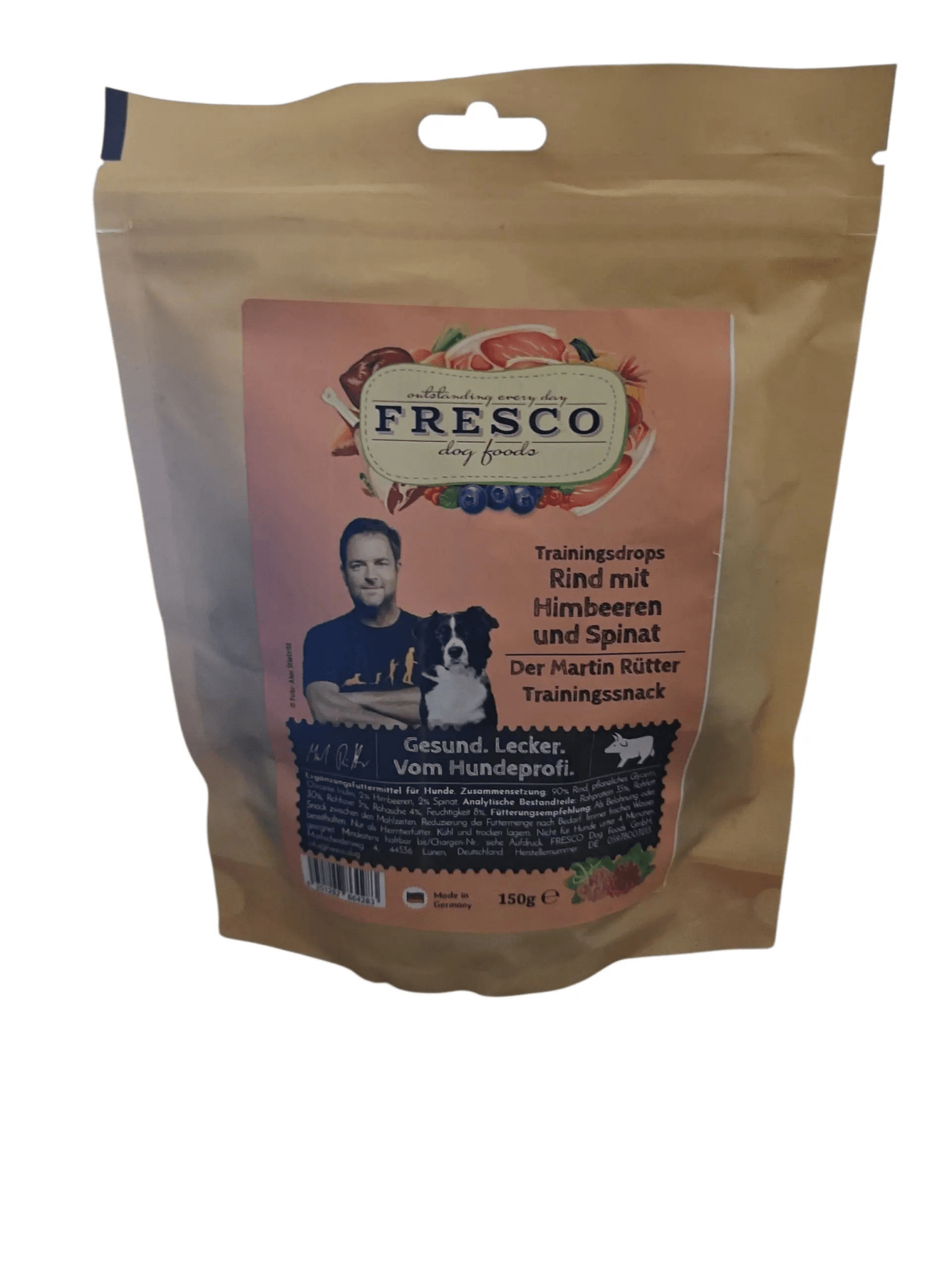 Fresco Trainingsdrops Rind mit Himbeeren und Spinat 150 g kaufen bei shop_name - 
