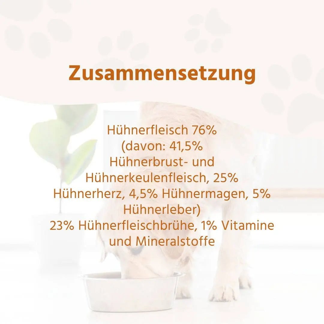 Nassfutter Huhn pur - BARF Qualität kaufen bei shop_name - 