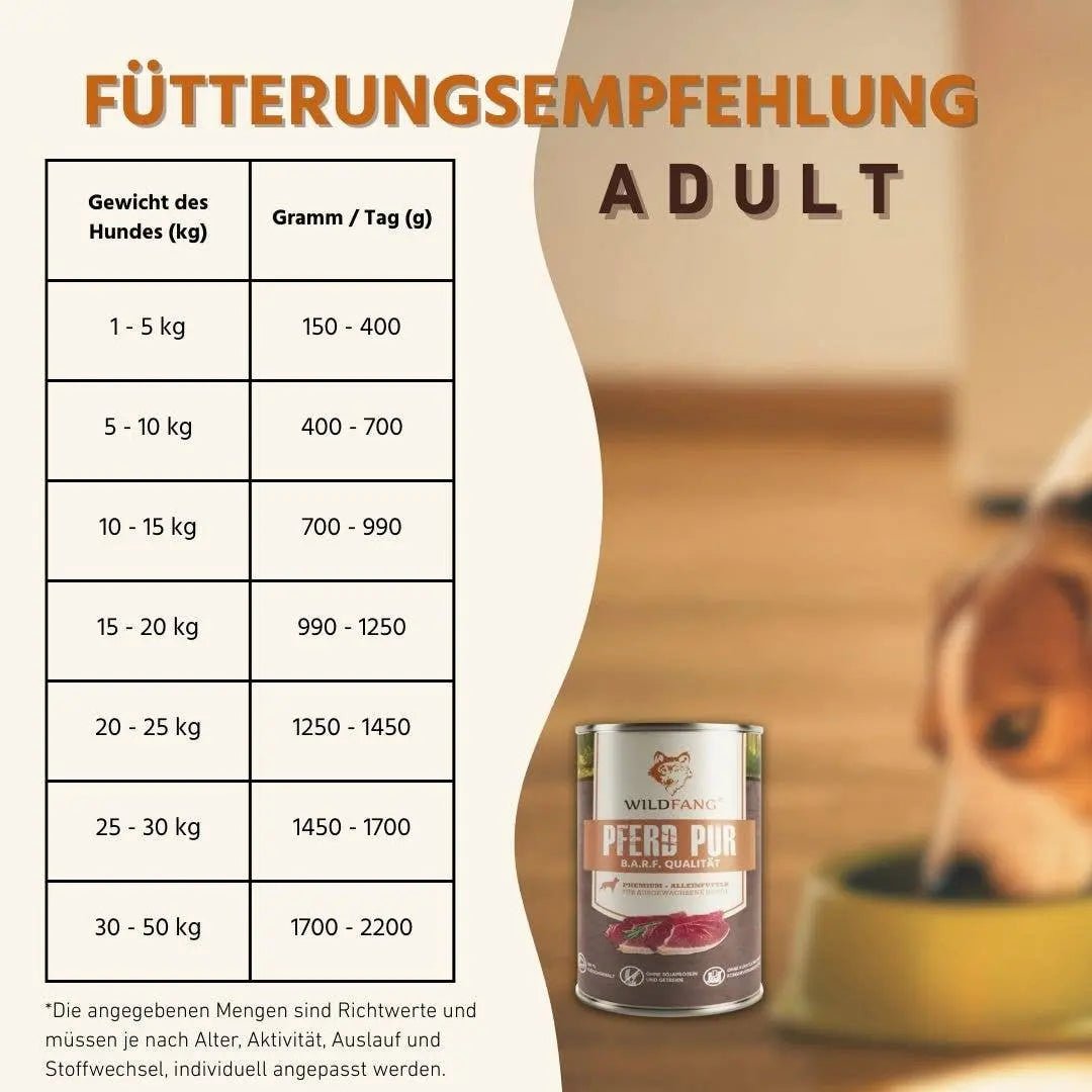 Nassfutter Pferd pur - BARF Qualität kaufen bei shop_name - 