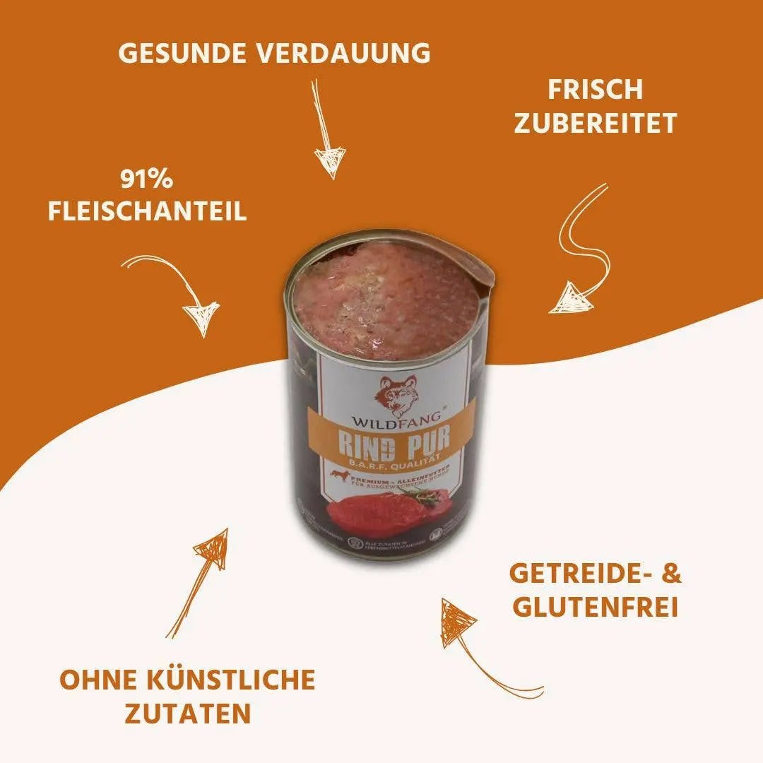Nassfutter Rind pur - BARF Qualität kaufen bei shop_name - 