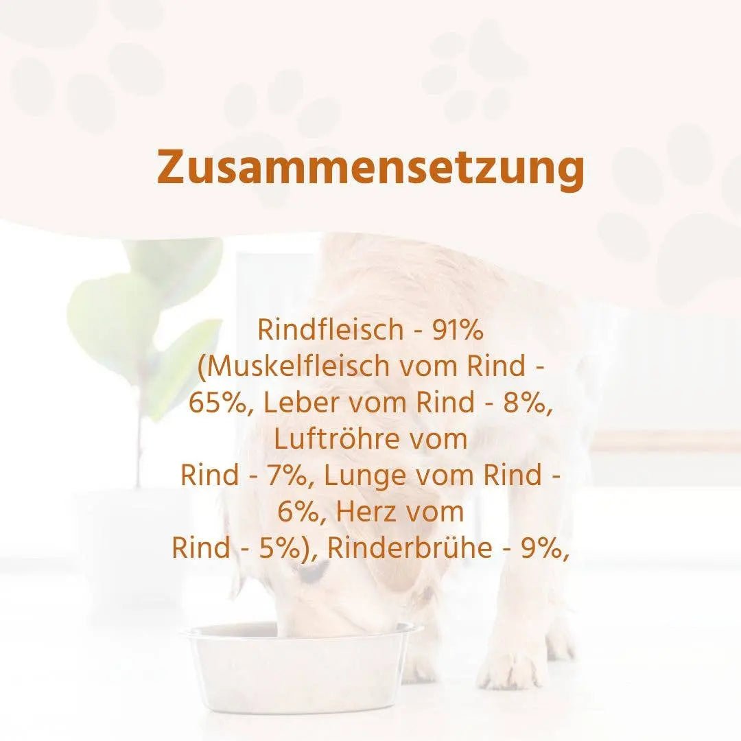 Nassfutter Rind pur - BARF Qualität kaufen bei shop_name - 