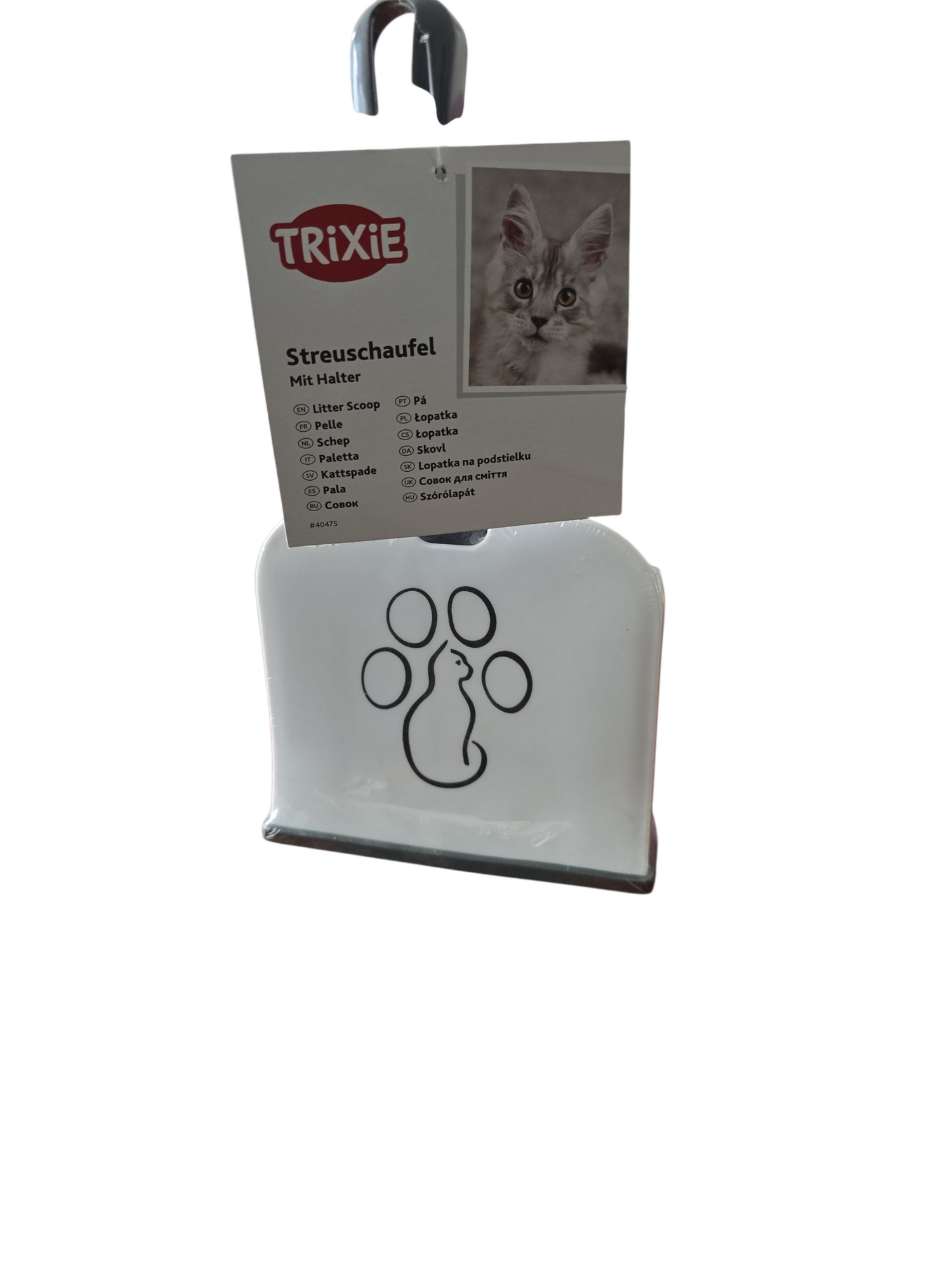 Streuschaufel mit Halter