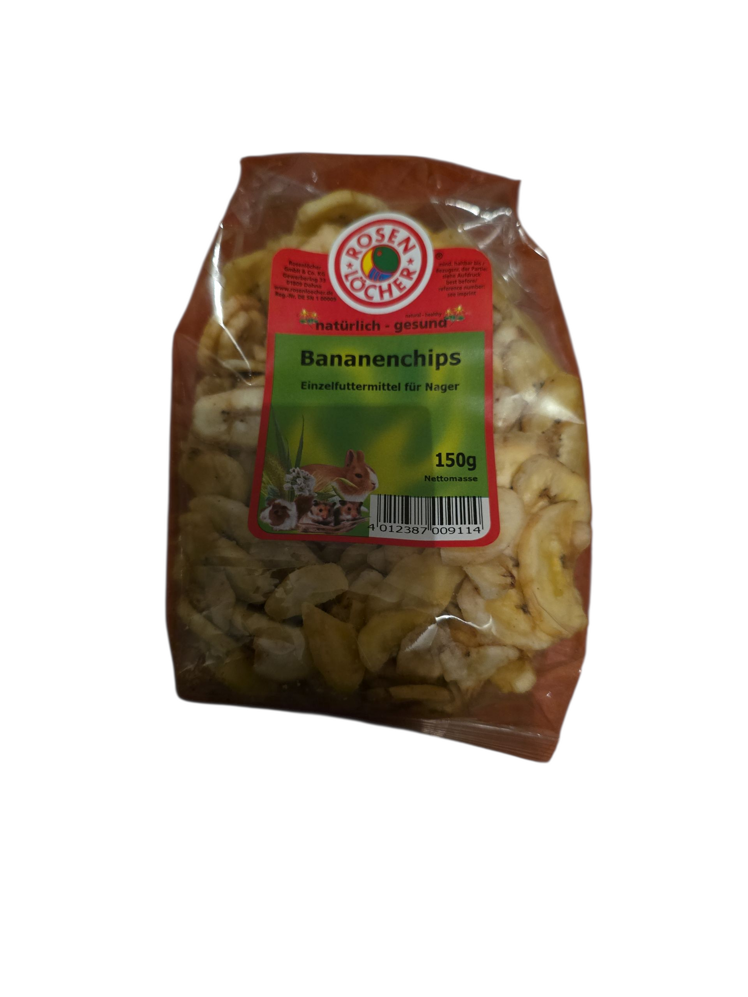 Rosen Löcher Bananenchips 150 g