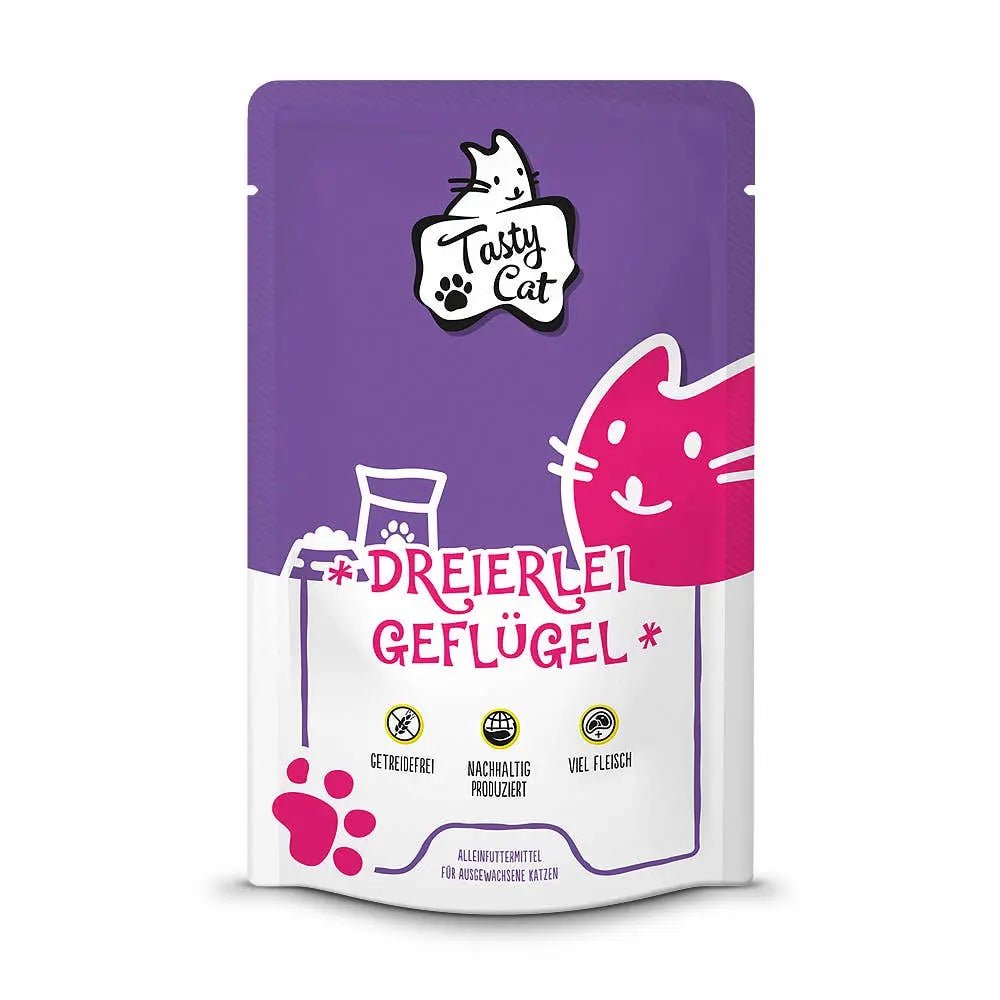 TastyCat Classic Dreierlei Geflügel 125g - Beutel kaufen bei shop_name - 