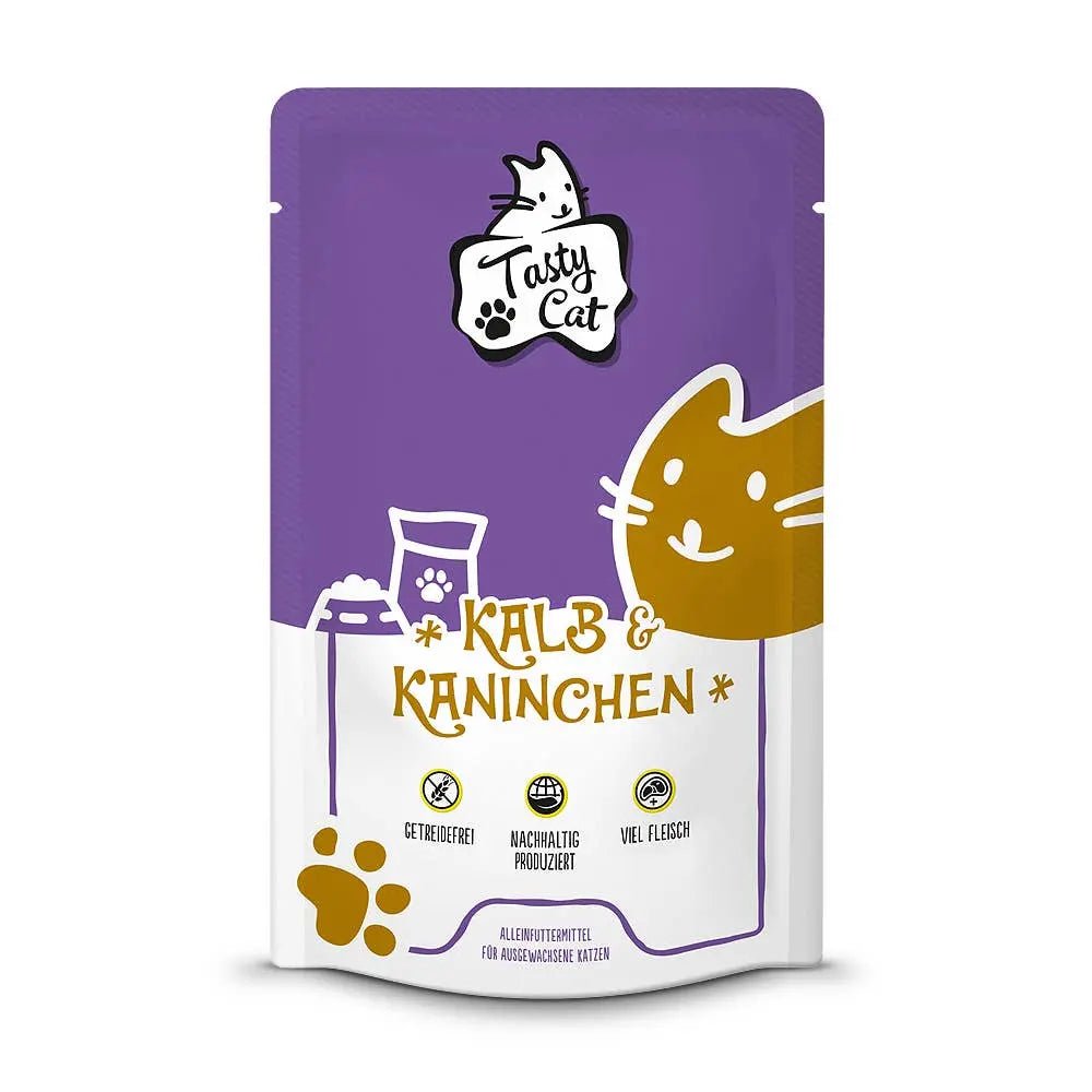 TastyCat Classic Kalb & Kaninchen 125g. - Beutel kaufen bei shop_name - 