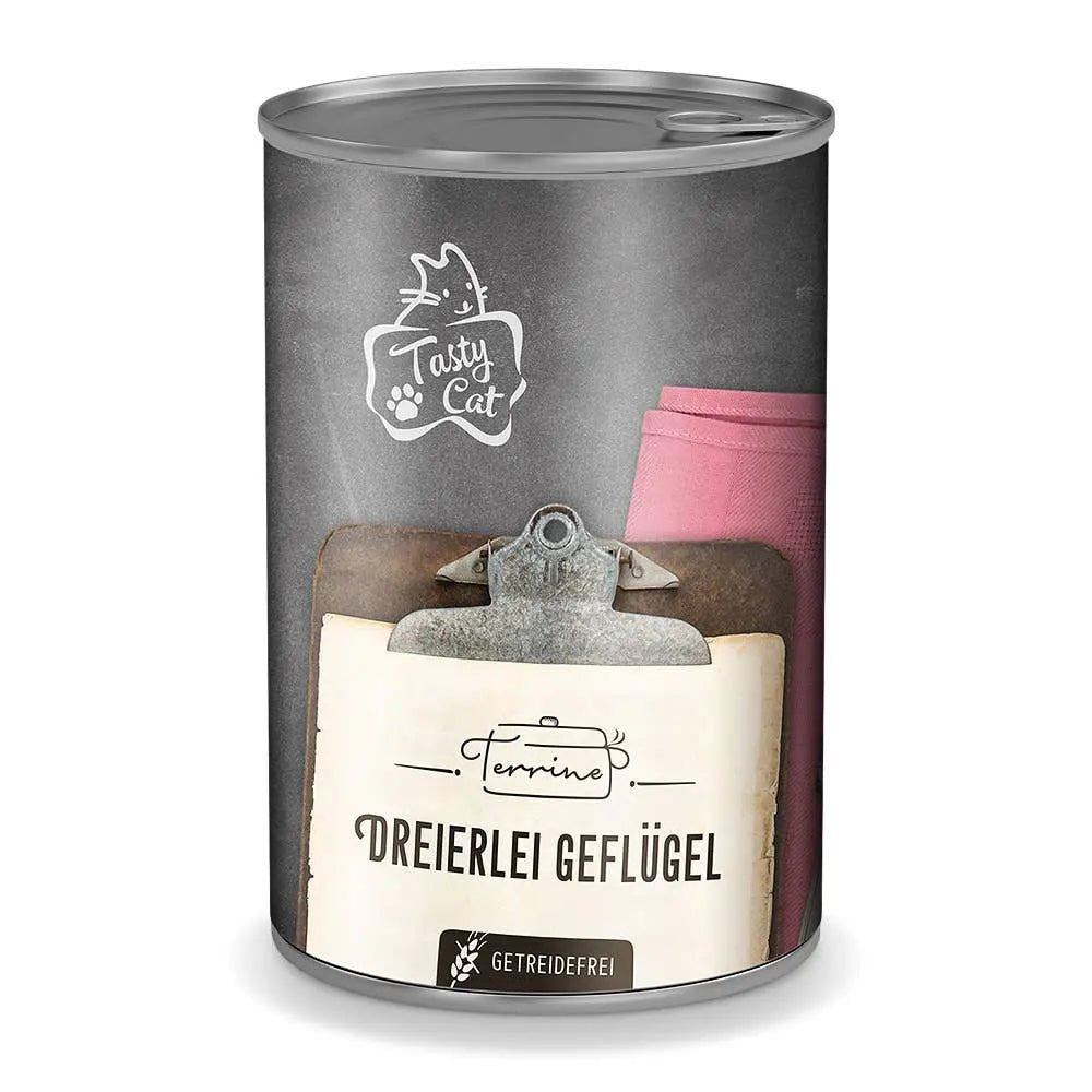 TastyCat Terrine Dreierlei Geflügel 380g. kaufen bei shop_name - 