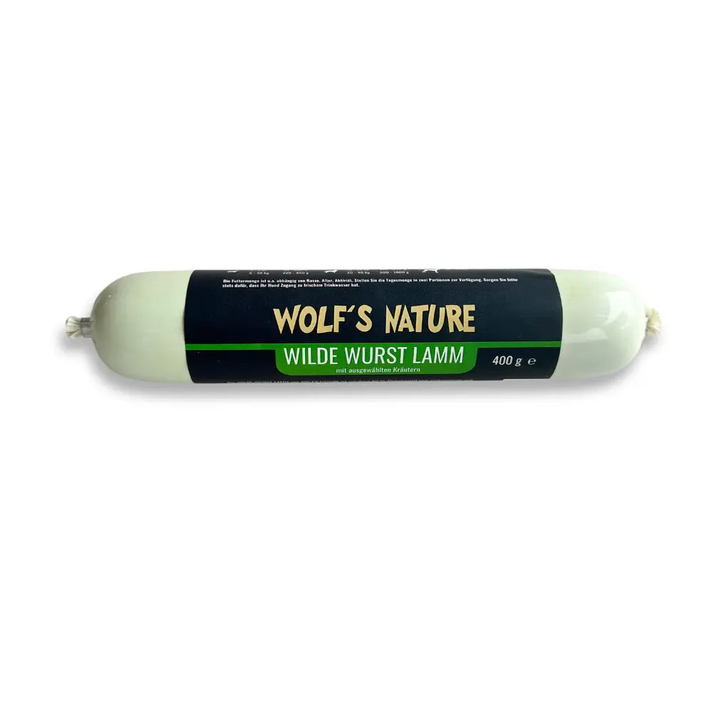 Wolf´s Nature ® Wilde Wurst Lamm 400g kaufen bei shop_name - 